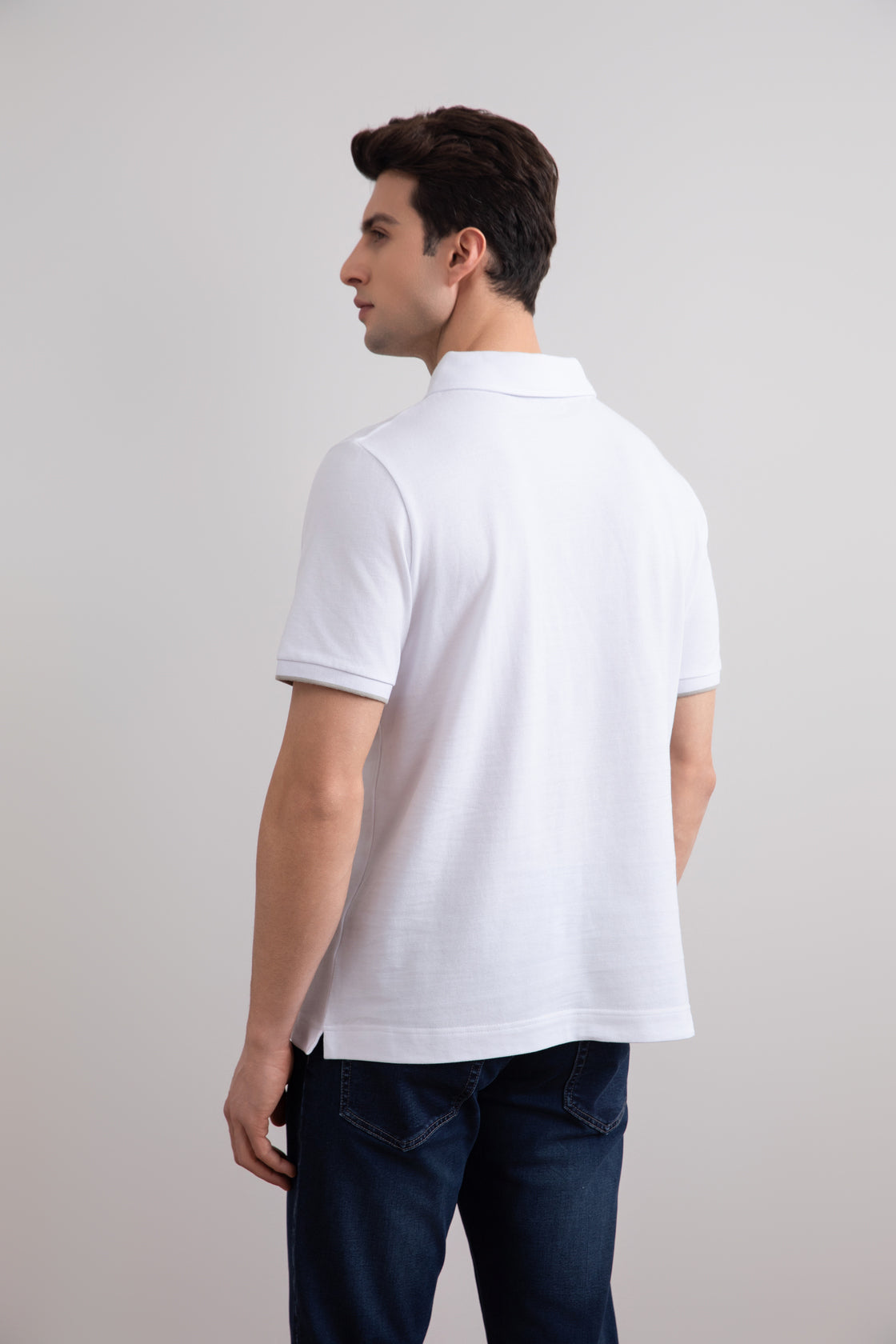 White Cruise Open Polo Shirt