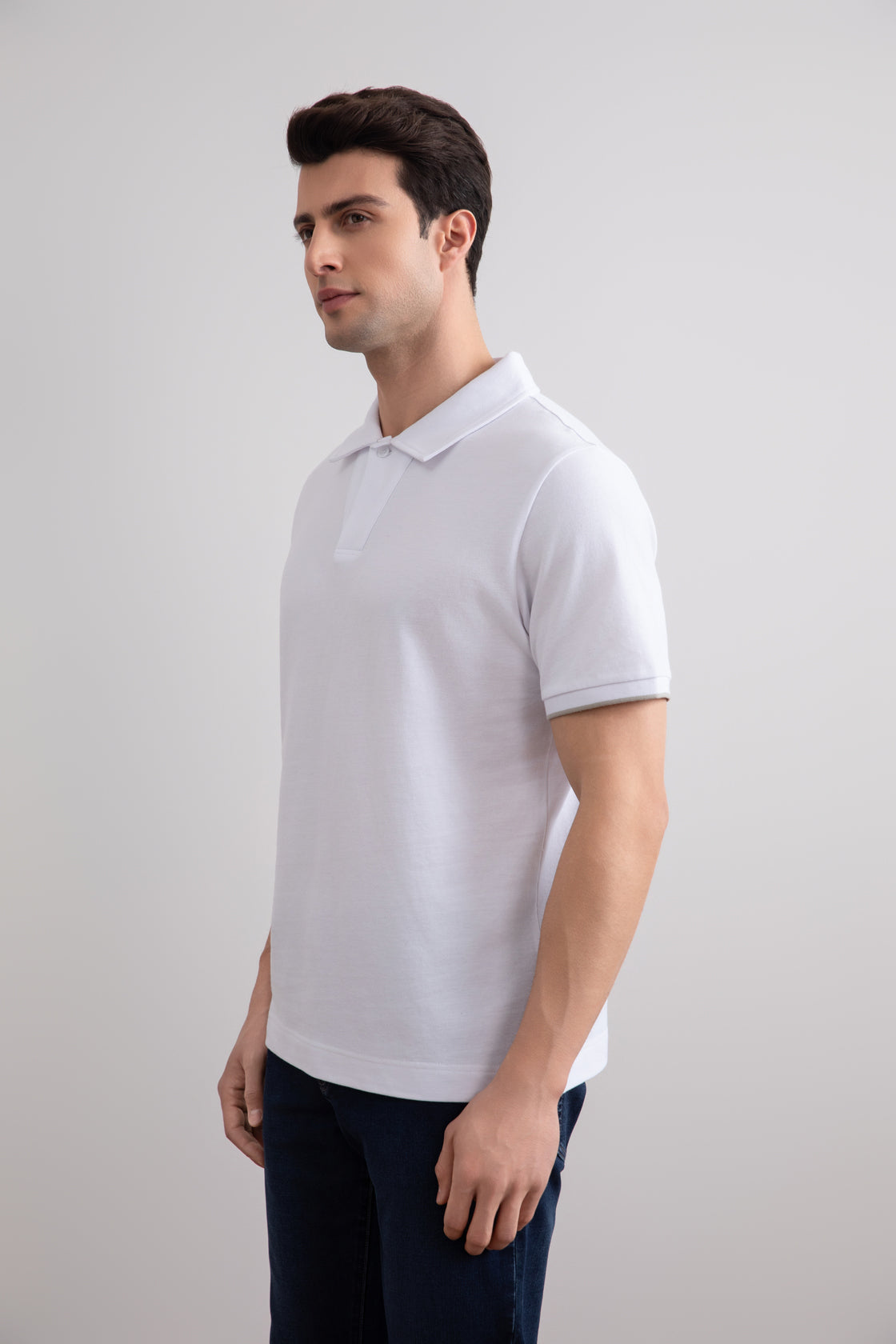 White Cruise Open Polo Shirt