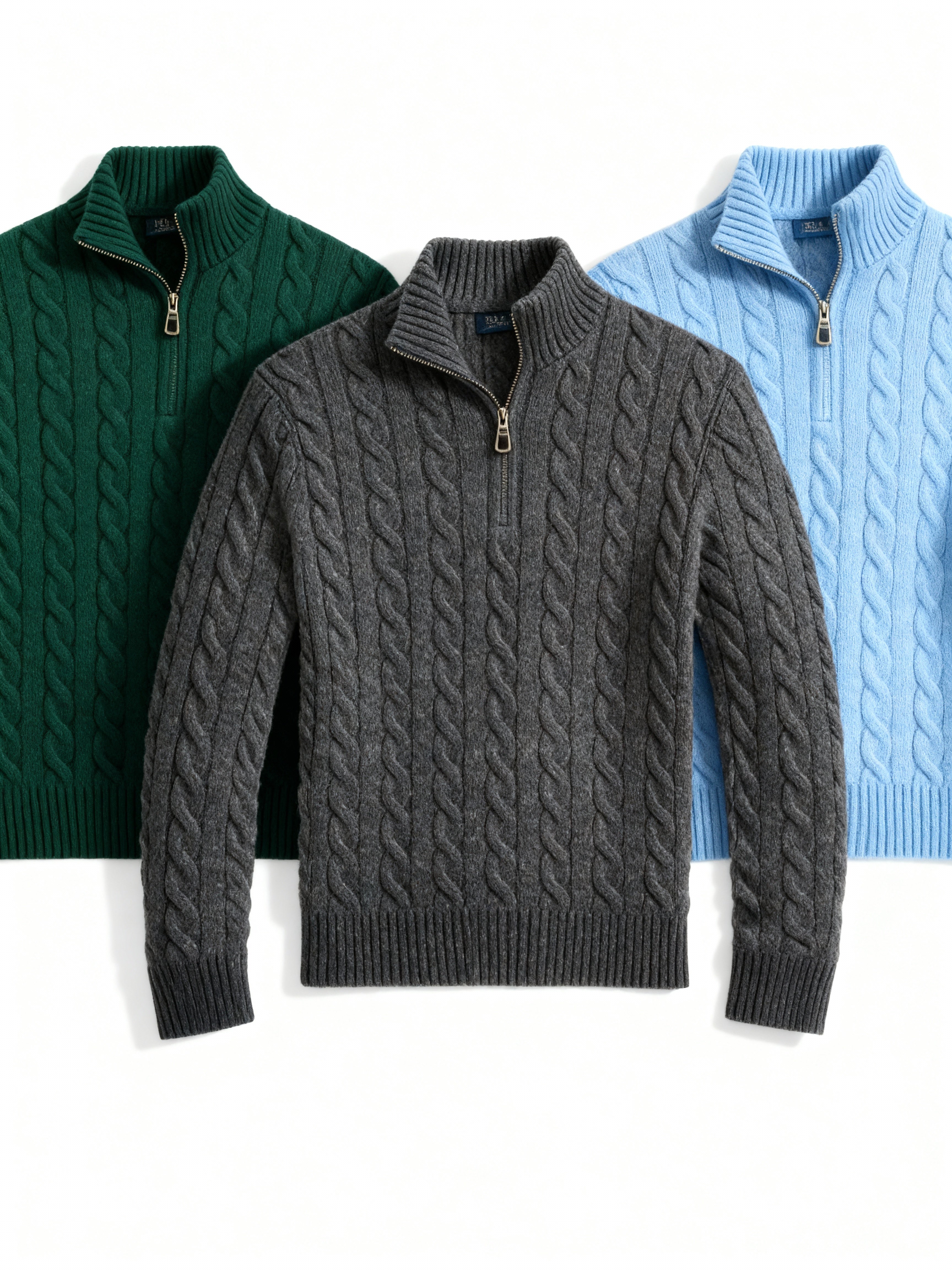 PREMIUM CABLE KNIT SWEATER SET – MULTIPACK DEAL (3 PCS)